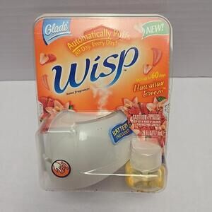 Vintage Glade Wisp Automatically Puffs Oil Fragrance HAWAIIAN BREEZE
